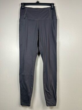 High-Waist Leggings in Charcoal with Pockets